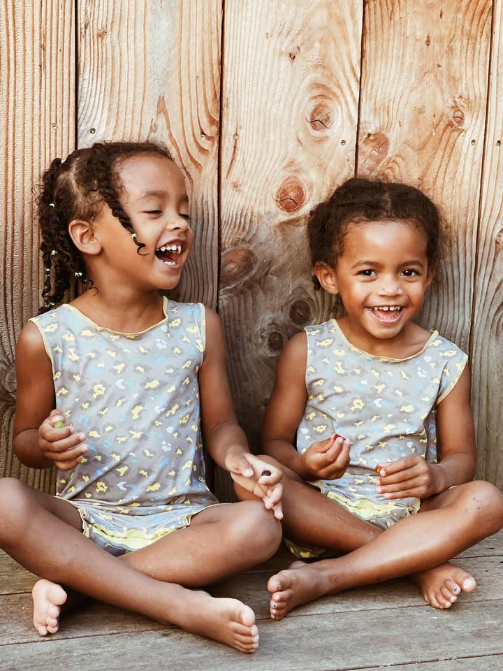 THE ANTI-UV DUNGAREES “LA SALIE” UPF50+/100% RECYCLED for wholesale by BAÏNES SWIMWEAR