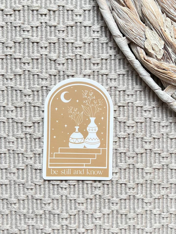 Var fortfarande och vet klistermärke 2.05x3 in. för wholesale av taelormade