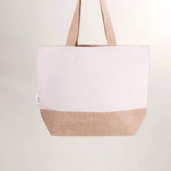 STAR WAY, S.L. - Wholesale Tote Bag - Women's - jute base bag with long handle0