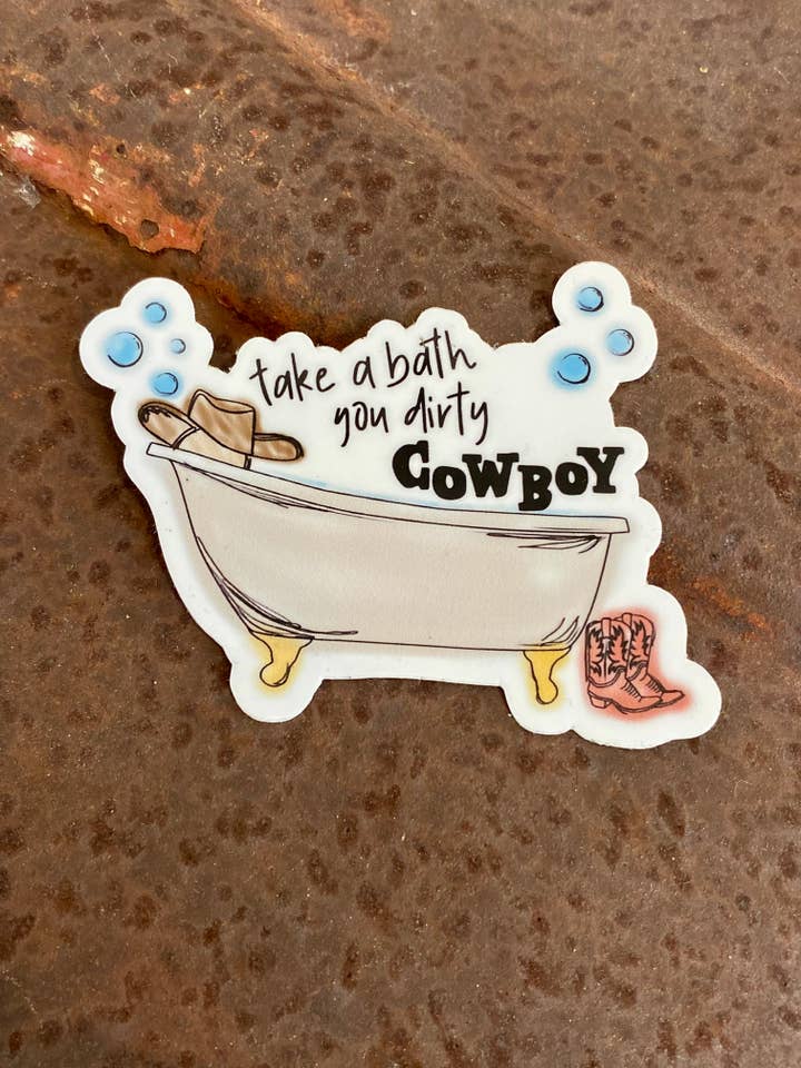 Autocollant cowboy pour la vente par Seek-Her