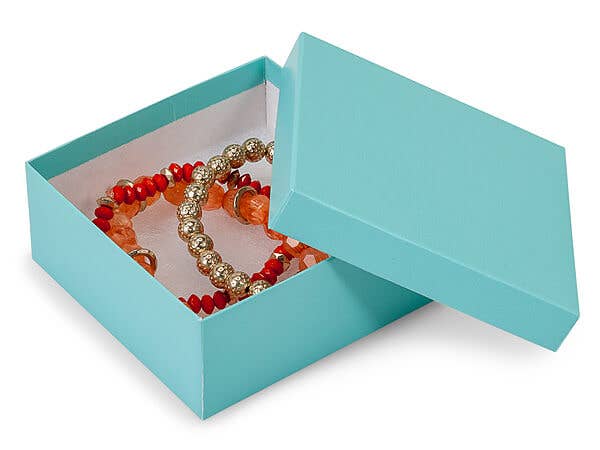 Aqua Blue Jewelry Gift Boxes for wholesale on Faire2