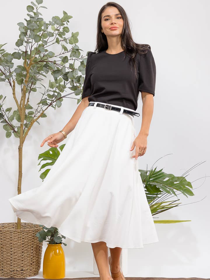 Gonna Midi a Ruota HH783R-S per la vendita all'ingrosso da parte di H&H Fashion Inc.