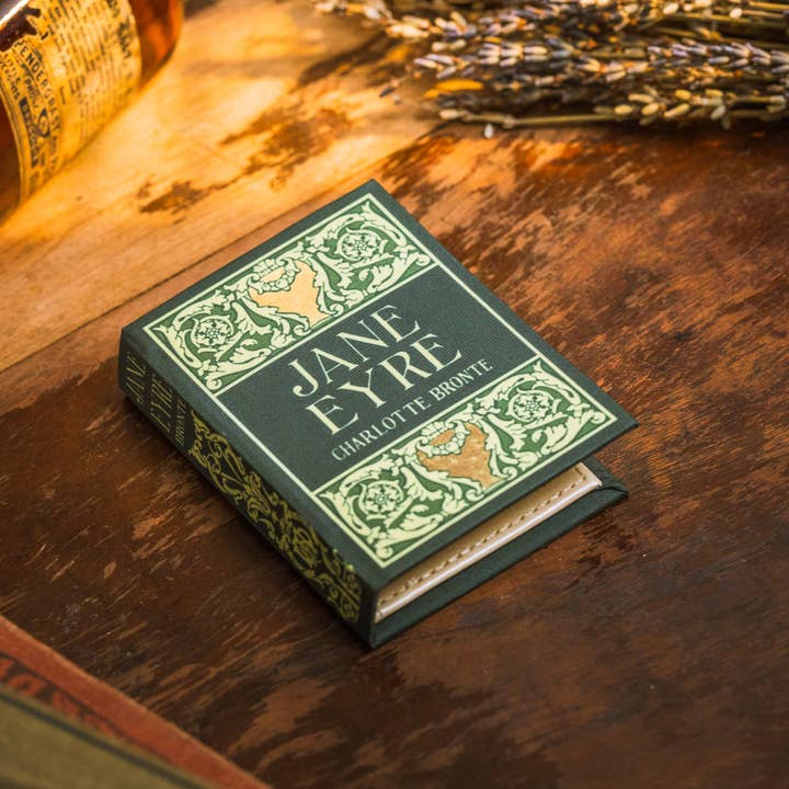 (Skogsgrön) Jane Eyre av Charlotte Brontë 1847 Bokplånbok för wholesale av Novel Book Store