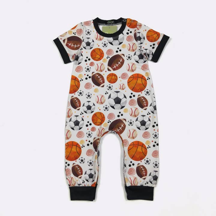 Baller Boy Romper for wholesale by Clover Cottage