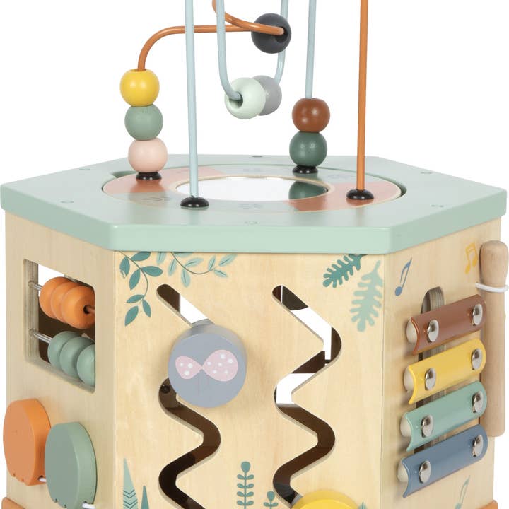 small foot - Wholesale Wood Toy - Kids - 7 Sided Motor Skills Cube “Safari” | Motor Skills | Wooden Toys9