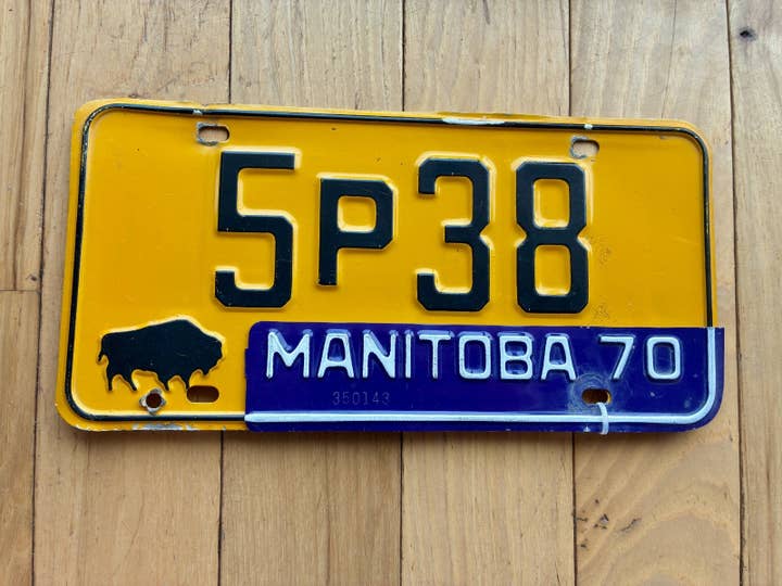 Matrícula de Manitoba de 1970 por atacado de RusticPlates