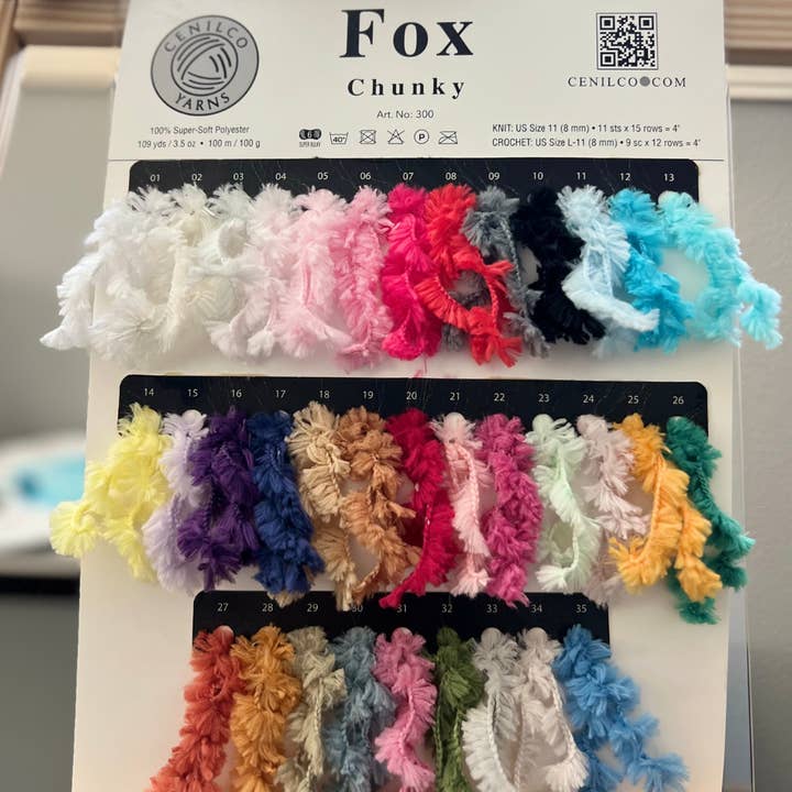 Kalpten LLC - Wholesale Yarn - Super Soft Fur Yarn|Chunky Fluffy Faux Fur|Fox Yarn|Eyelash