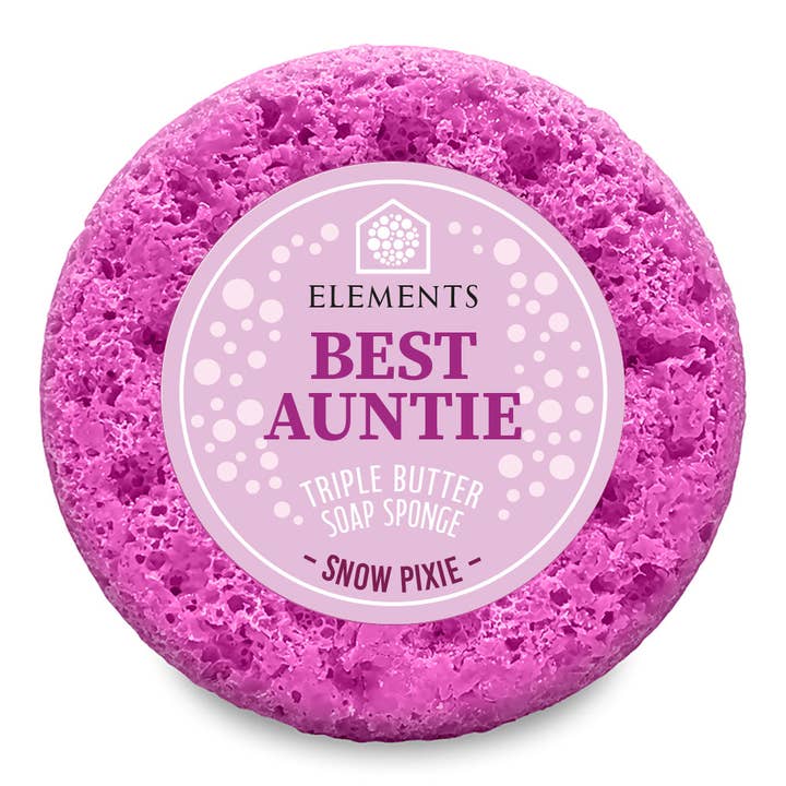 Best Auntie - Snow Pixie Soap Sponge for wholesale by Elements of Fragrance