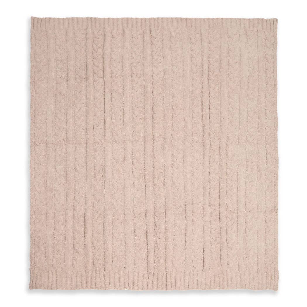 Fashion City - Wholesale Throw Blanket - Braided Cable Knit Luxury Soft Throw Blanket26