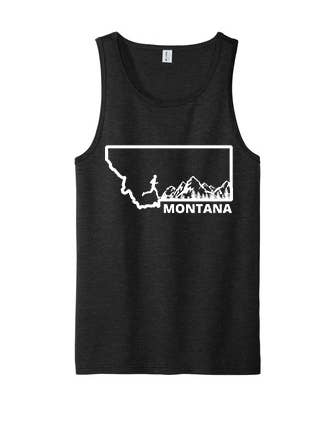 Montana Runner Tank voor heren, zwart voor wholesale door Montana Tees