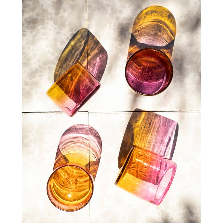 Copo de vidro soprado à mão para vinho e coquetel Amarosa - 2 tamanhos por atacado de LUZ Collection