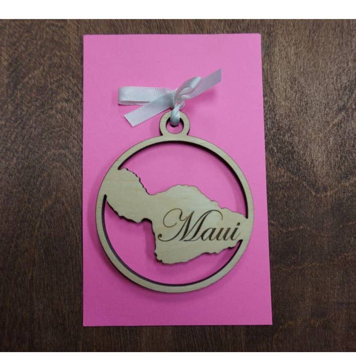 Maui Island Ornament for wholesale by Aloha Cuts