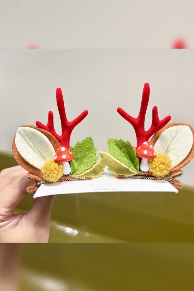 UNISHE - Wholesale Hair Clip - Women's - Christmas Reindeer Hair Clip ZK2234