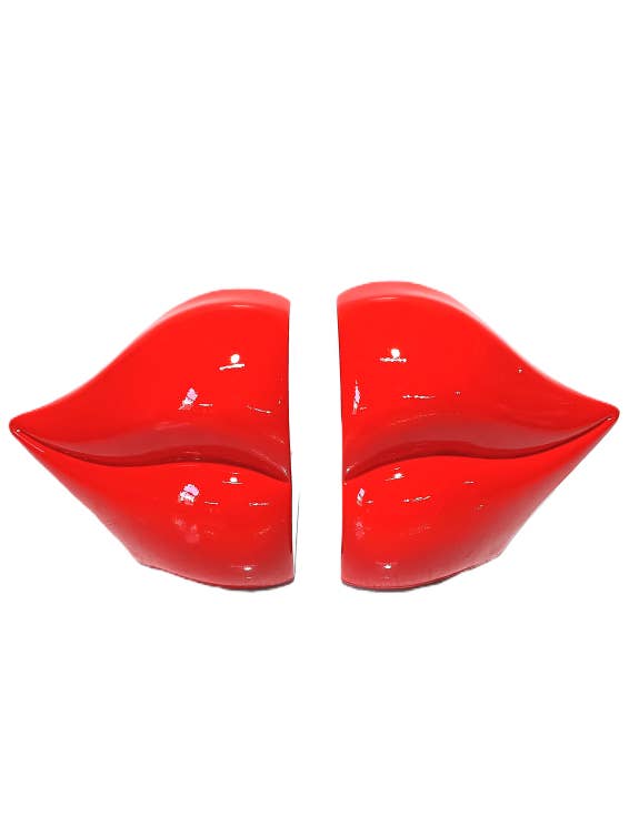 McGowan & Rutherford Ltd - Wholesale Bookend - Set of Red Lips Bookends