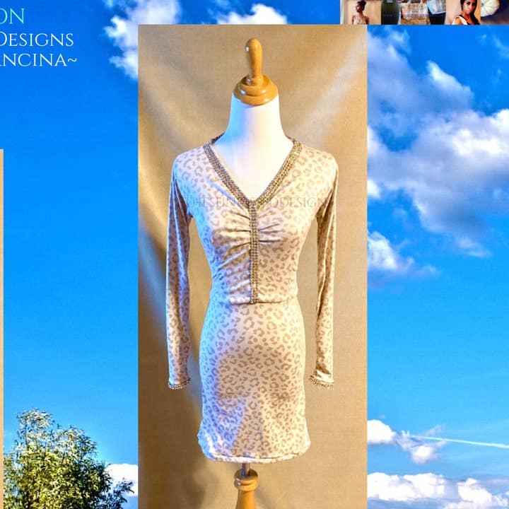 Robe léopard Southcoast Sun*Kissed Designs Chantél Francina pour la vente par The Sun*Kissed Designs By ~Chantél Francina~