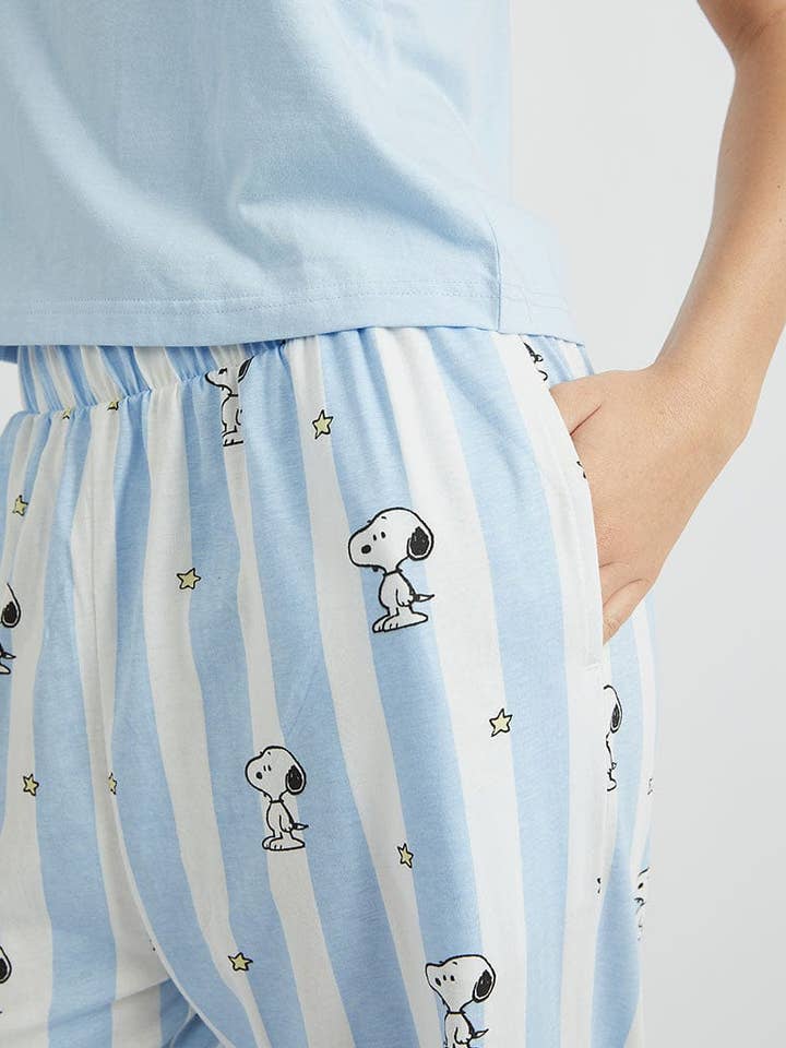 Skinnydip London – Engroshandel Pyjamasæt - Dame – Peanuts x Skinnydip Snoopy Cami & Bukse Pyjamasæt