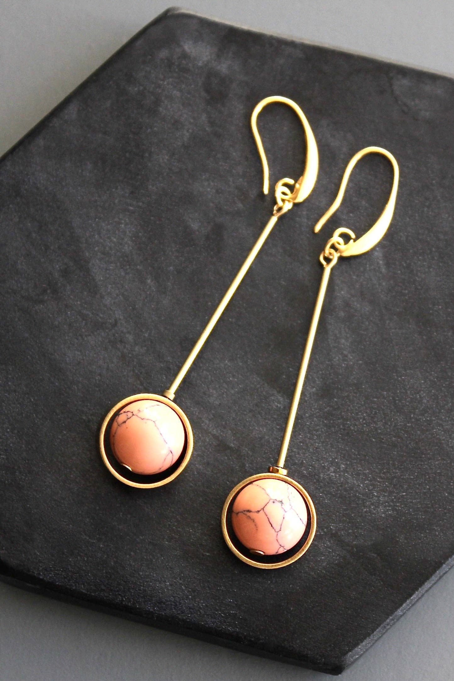 David Aubrey Jewelry - Wholesale Dangle Earrings - KYLE51 coral geometric earrings0