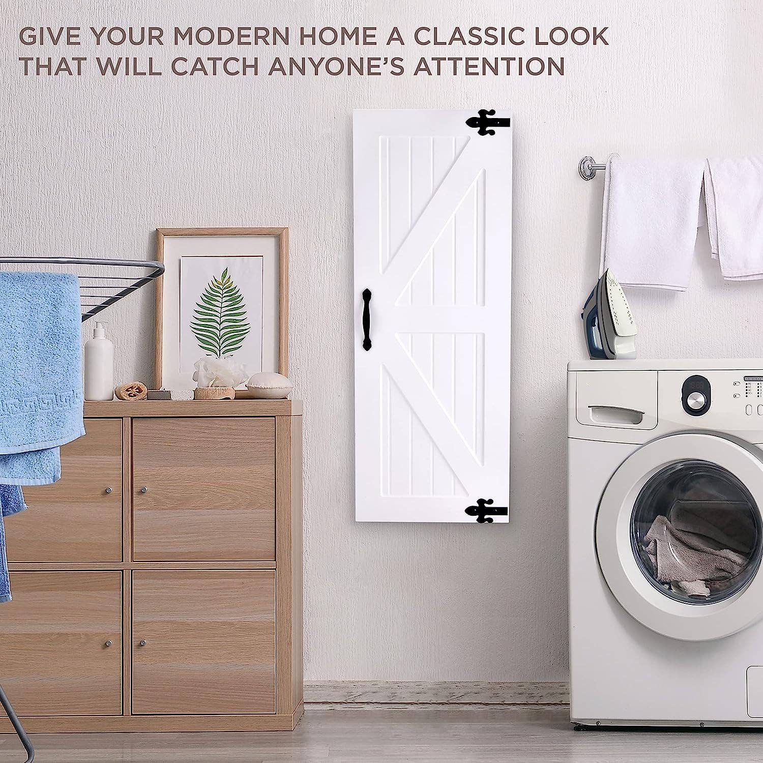 Ivation - Wholesale Ironing board - Ironing Board, Wall Mount Iron Board Holder - Farmhouse Door4