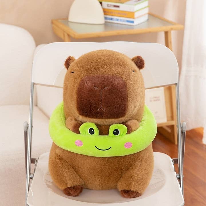 FurDecoration - Wholesale Stuffed/plush toy – Kids & baby - Kids Cute Capybara Doll Soft Throw Pillow Plush Toy5