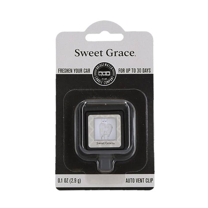 Sweet Grace Auto Vent Clip for wholesale by Bridgewater Candle Company