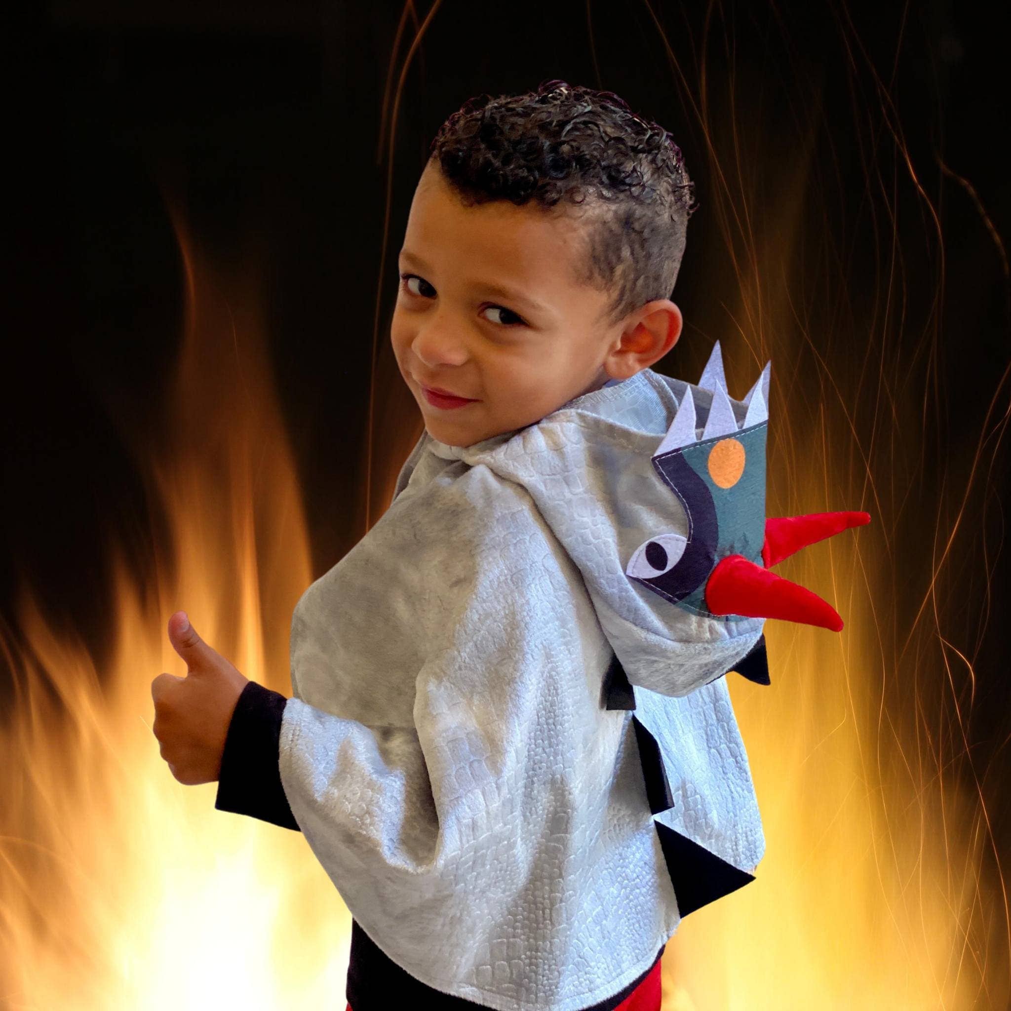 Chicky Chicky Bling Bling - Wholesale Costume - Kids - Dragon Dinosaur Monster Toddler Cape Costume, Kids Dino Cape Costume3