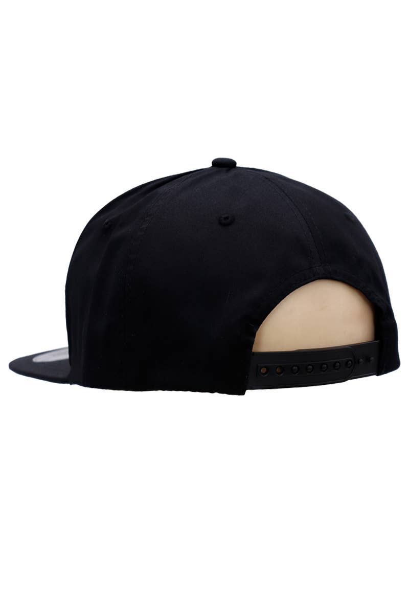 Cap Zone – Boné - Homem por atacado – Snapback de mistura poliéster de algodão sólido com 7 painéis e bico plano2