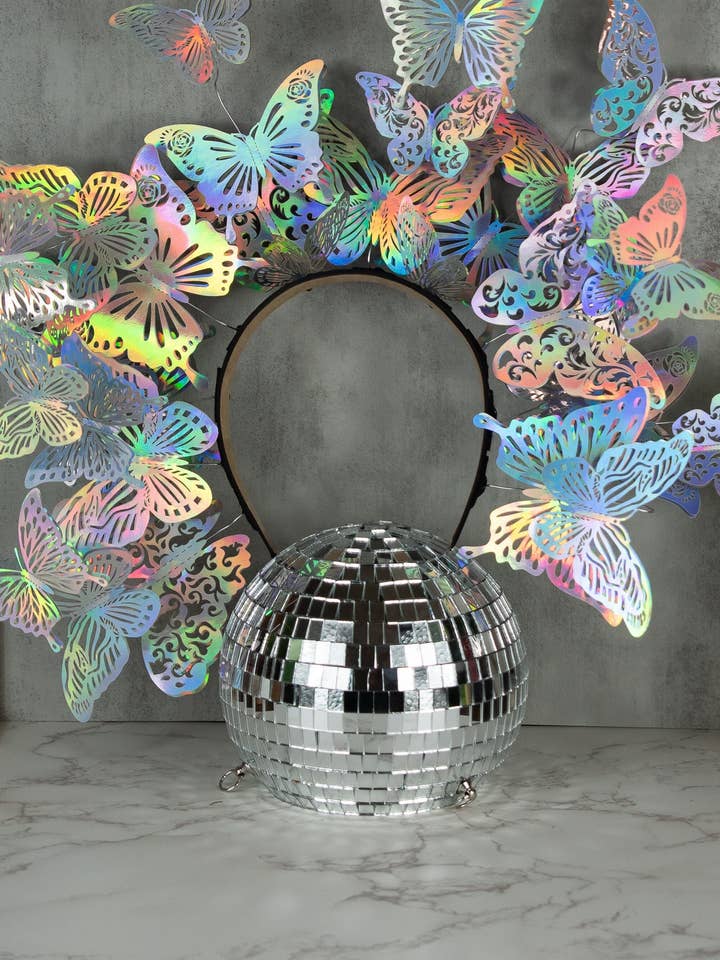 Corona de Hada Mariposa Holográfica Personalizable para venta al por mayor de Shutterhaus