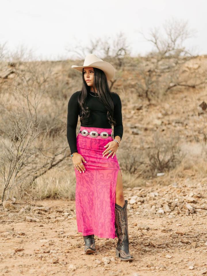 Cowgirls Like Us Slit Skirt for wholesale by Sterling Kreek