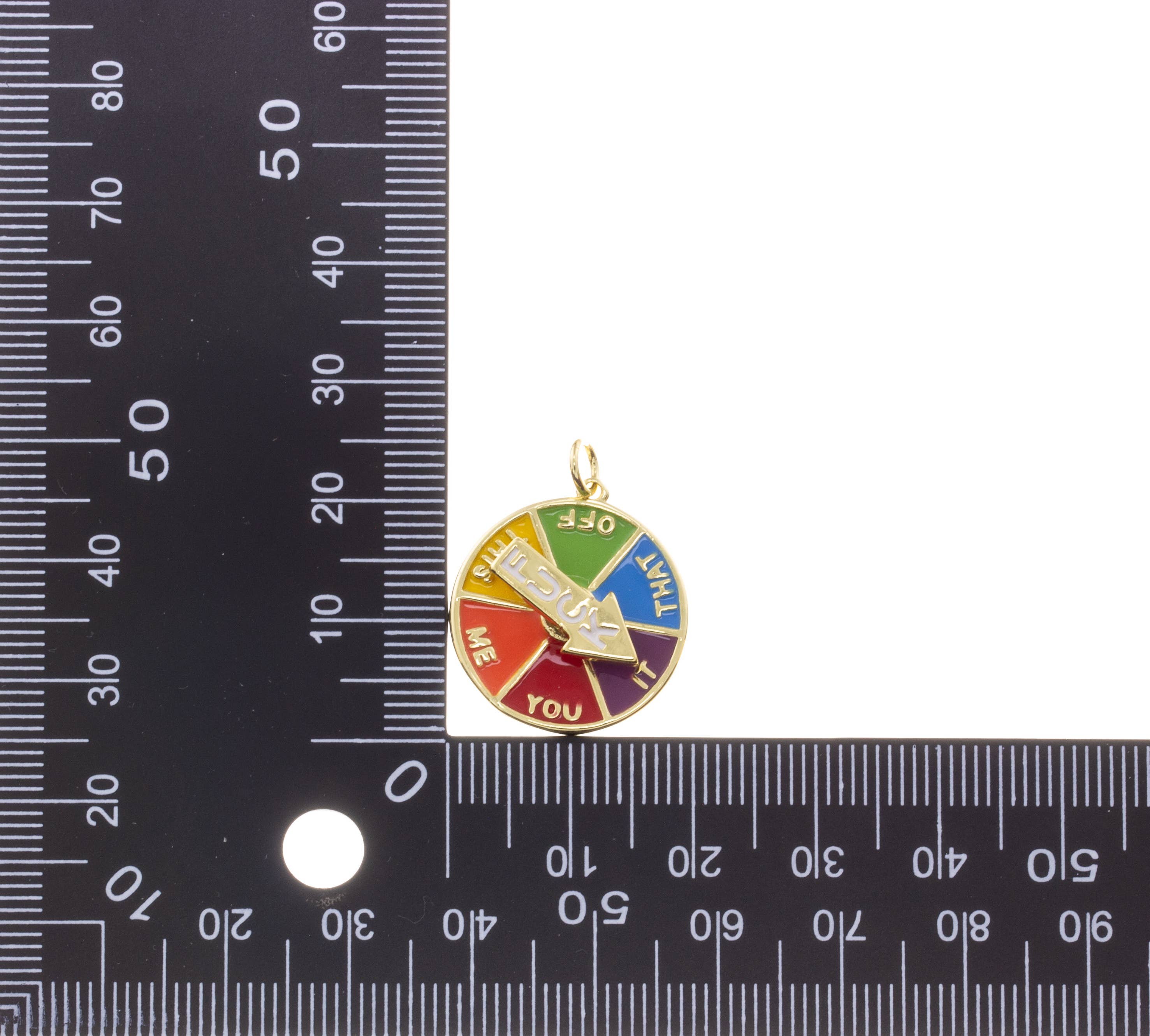 Jewel Pledge - Wholesale Individual Charm/Pendant - Gold or Silver Fcuk Necklace Charm, Fcuk charm CPG27723