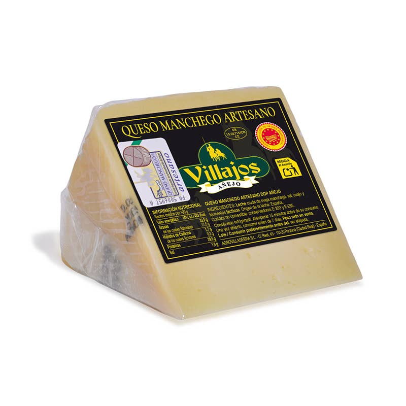 Made in Spain - Wholesale Cheese - Los Villajos Aged Manchego Cheese D.O.P.