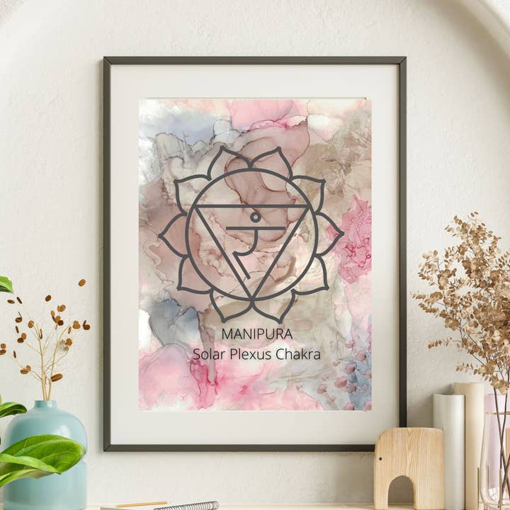 Julia Frost Art - Wholesale Art Print - Esoteric Yoga Lovers Manipura Chakra Art Print1