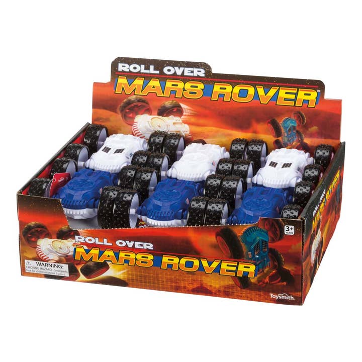 Toysmith - Wholesale Toy Car/Truck - Kids - Roll Over Mars Rover, 4.5" Flip Car, Asst Colors
