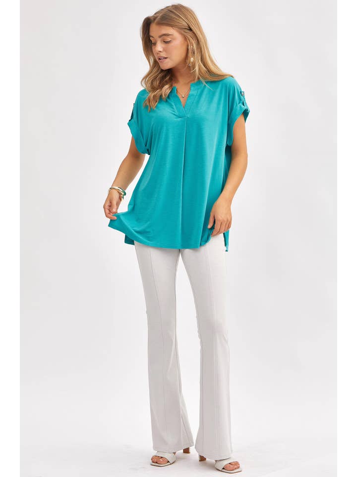Dear Scarlett - Wholesale Tunic - Women's - Solid Soft Dolman Sleeve Top
