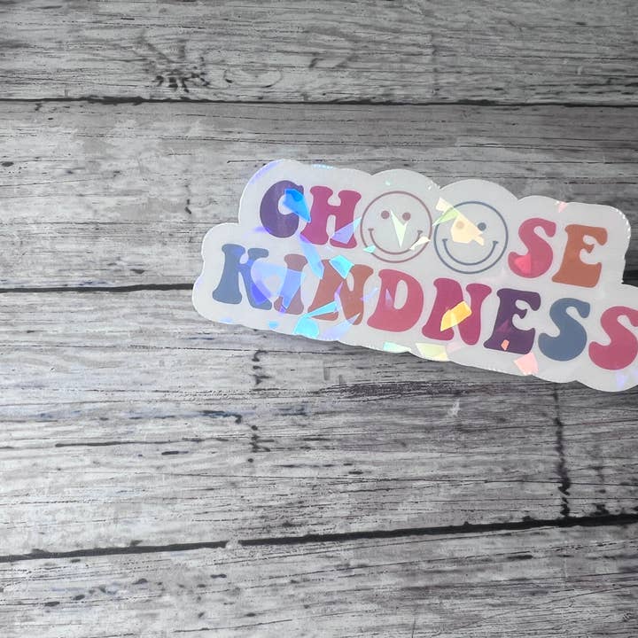 Multicolor Choose Kindness Sticker, Cute Trendy Sticker for wholesale by The Teaching Duo