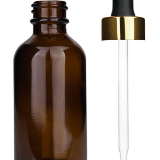 Best Bottles - Vente Supports pour huile essentielle - Bouteille ronde ambrée Boston - 60 ml (plusieurs couleurs de compte-gouttes)5