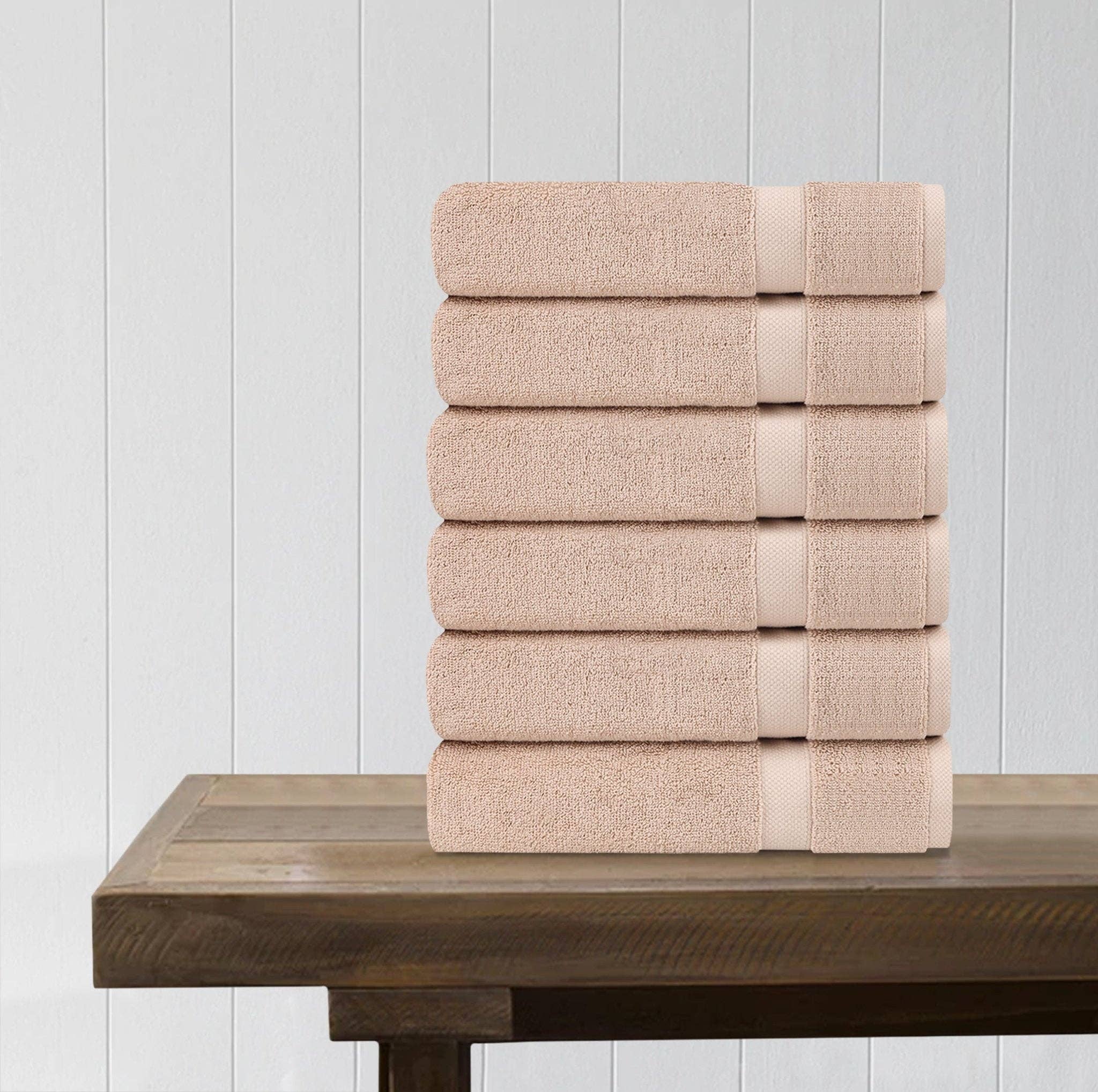 Delara - Wholesale Towel Set - 100% Organic Cotton Quick Dry Wash Cloth (Pack of 6)14