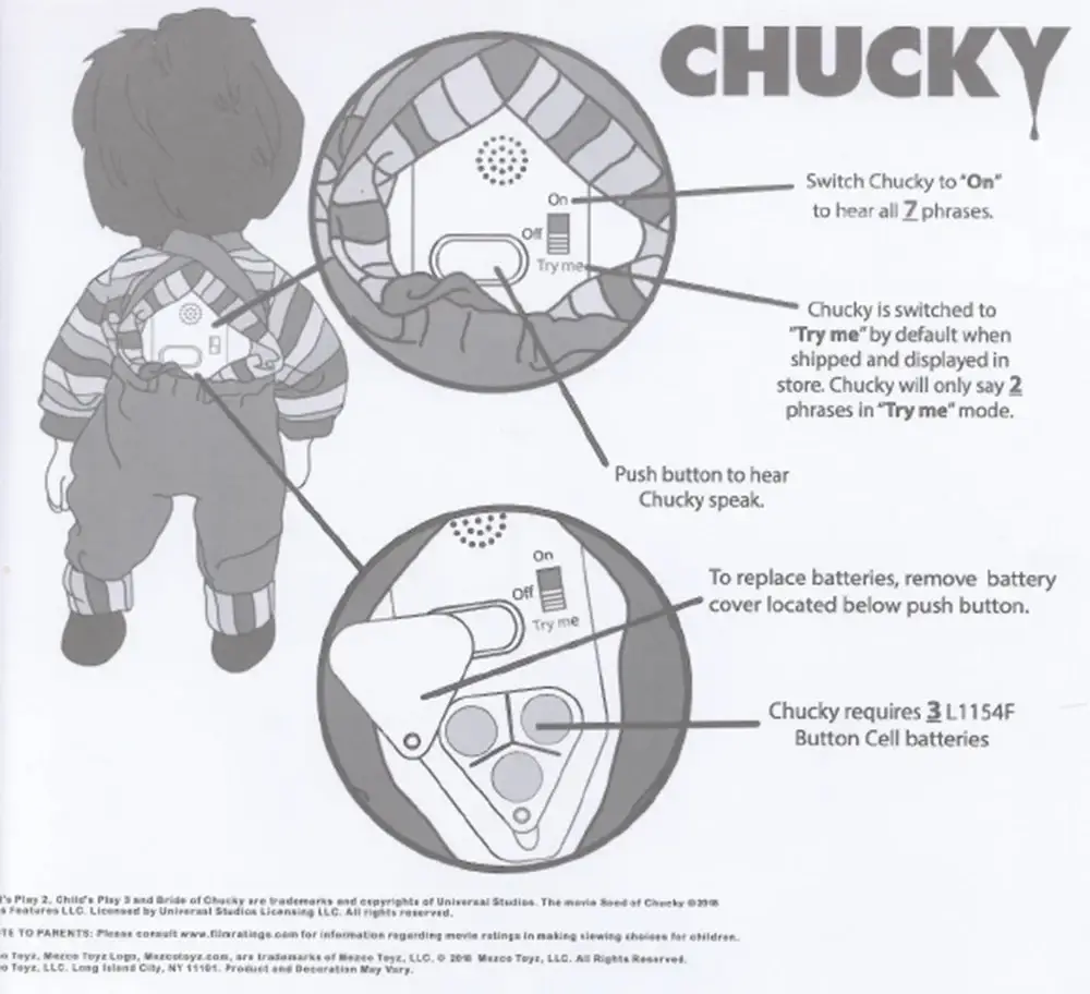Close Up GmbH – wholesale Docka - Barn – Child's Play Chucky-dukke 38 cm med talande pizzaface8