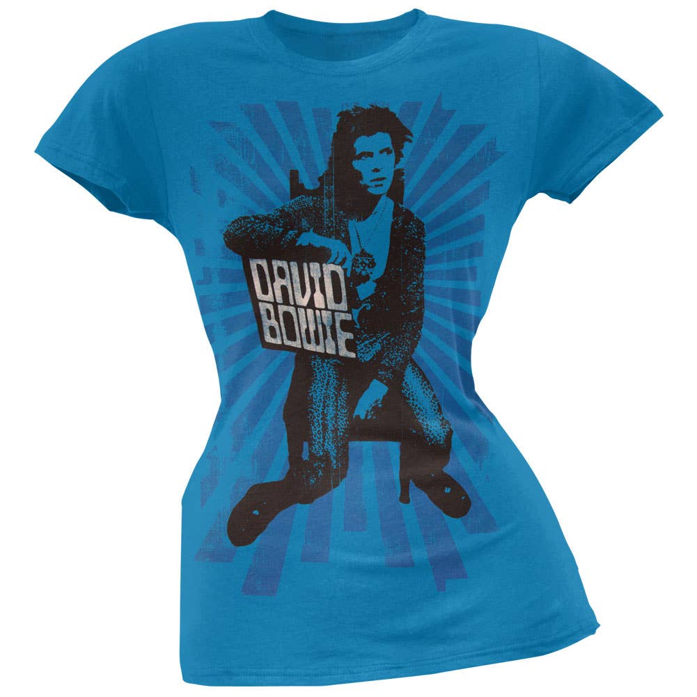 Official Store - Wholesale Screen Printed T-Shirt - Women's - David Bowie - Come On Women's Juniors T Shirt0