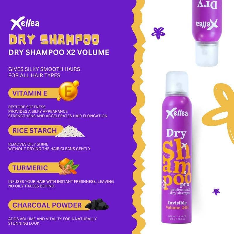 Babilo - Vendita all'ingrosso Shampoo secco - Shampoo secco volumizzante per capelli scuri, assorbimento istantaneo dell'olio, senza residui bianchi, non tossico, ideale per donne e uomini, aggiunge volume senza seccare13