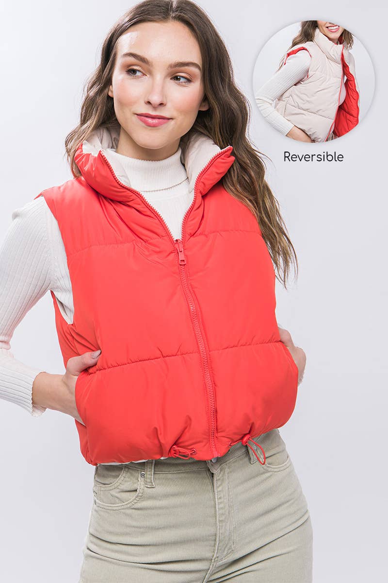 42POPS – Großhandel Oberbekleidungsweste – Damen – .Pufferweste mit Taschen3