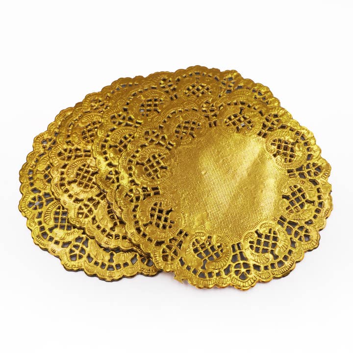 Angels Craft - Wholesale Doily - Metallic Paper Doilies 30-ct (2 colors available)