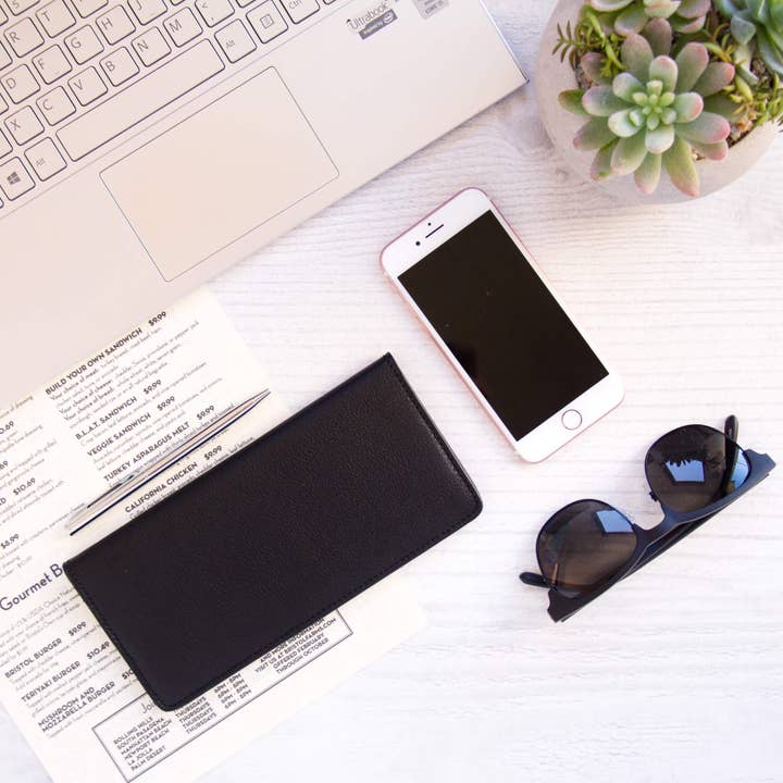 KESA + KONC Designer Handbags - Wholesale Wallet – Women's - Leather Staple Wallet - Classic Black5