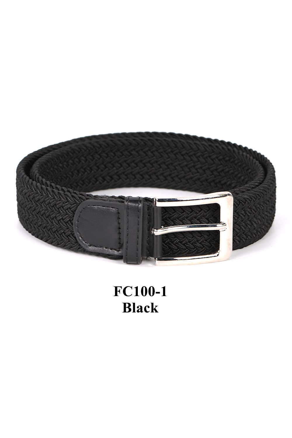 KC Factory – wholesale Belt – Men's – Stretch Belt (Braided Canvas Woven Elastic)0