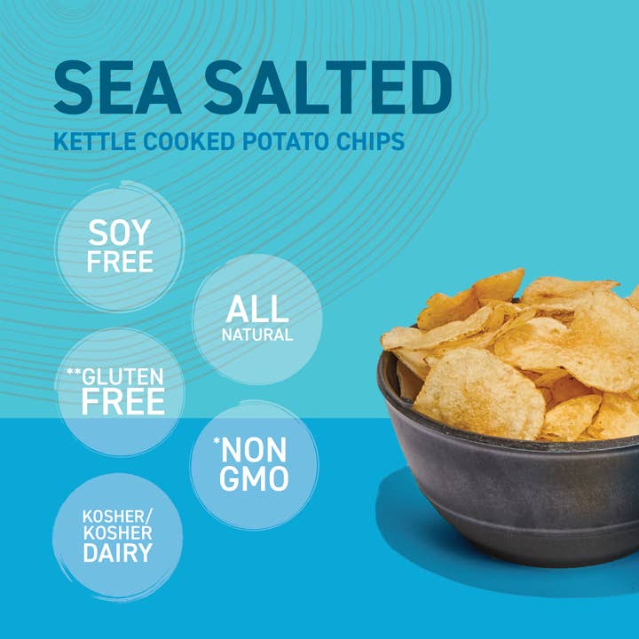 Hen of the Woods - Wholesale Chips - Sea Salted Kettle Cooked Potato Chips 2 OZ