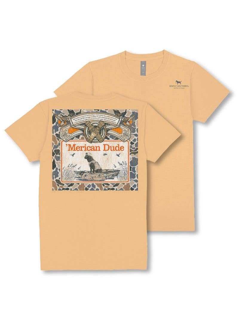 simply southern - Wholesale Screen Printed T-Shirt - Men's - MN-SS-DUCKCALL-BISQUE1