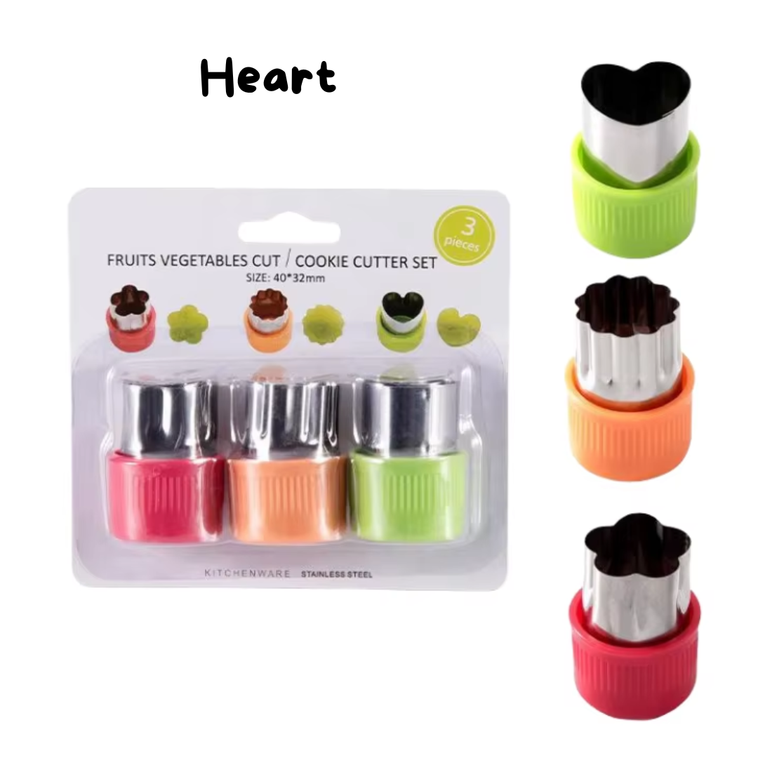 Mum Made Yum - Wholesale Kitchen Tool/Gadget - Fruit & Veggie Cutters - 3 Piece Set0