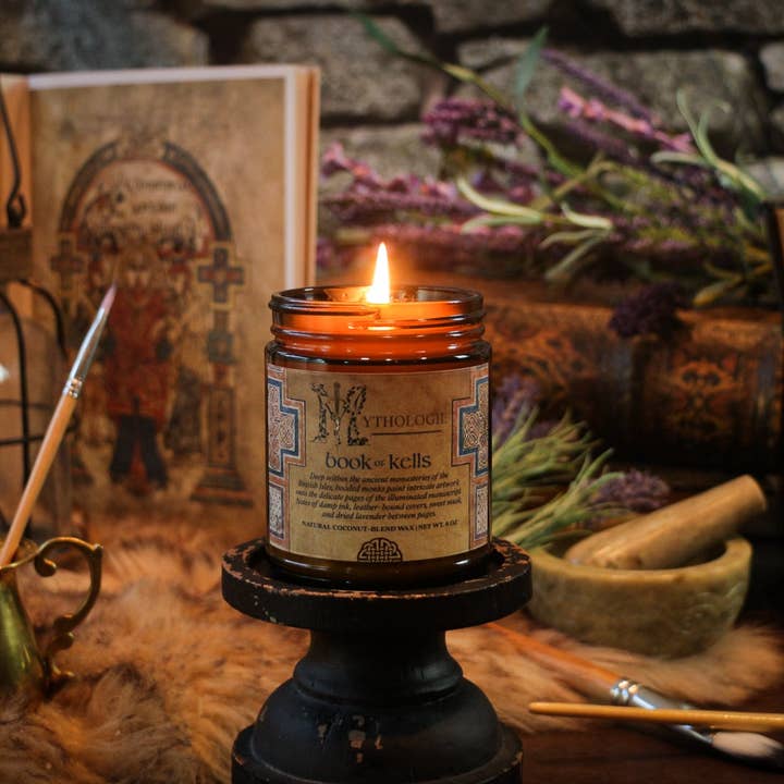 Mythologie Candles - Wholesale Jar/Filled Candle - Book of Kells2