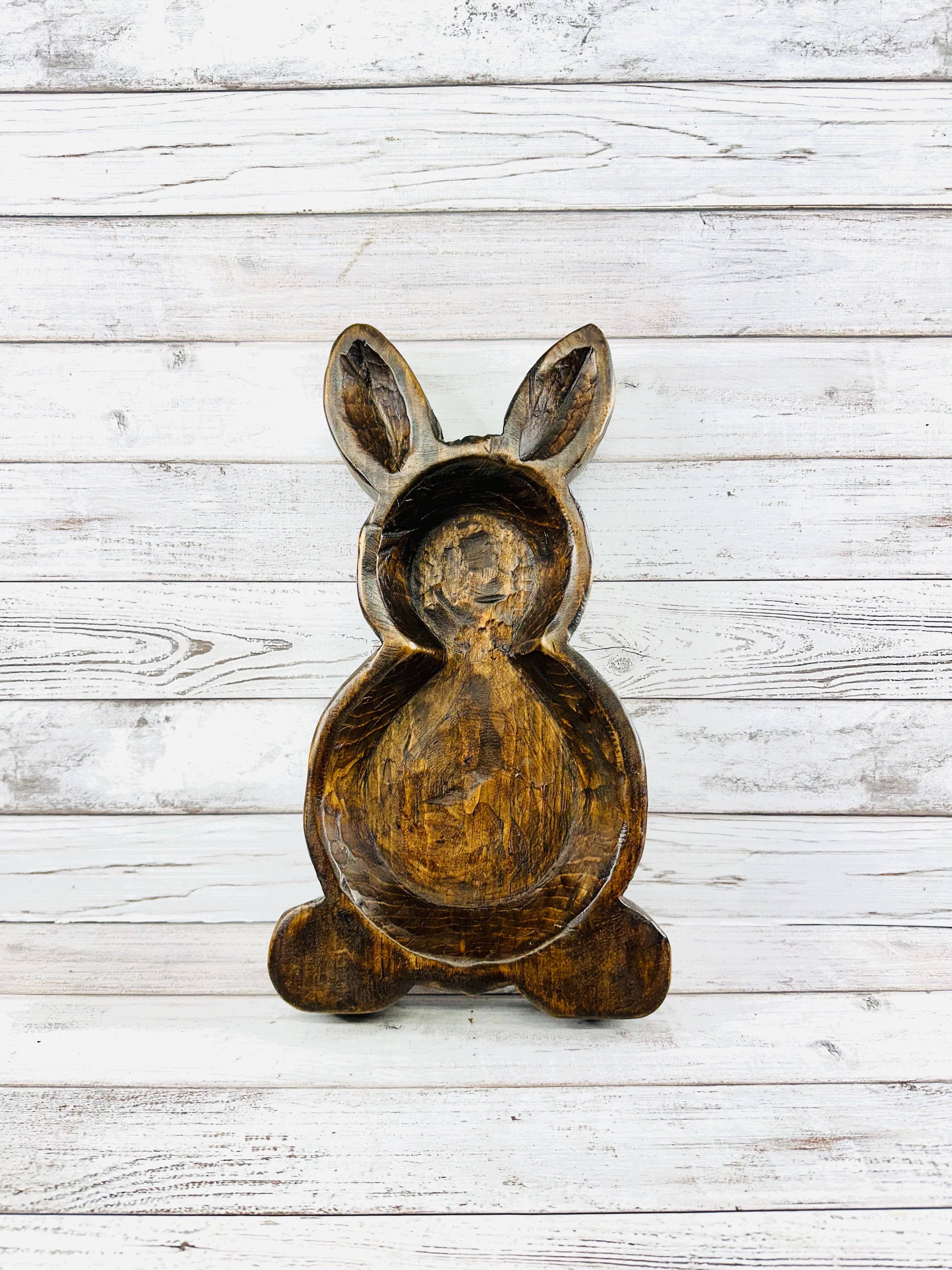VALENTINA IMPORTS INC - Wholesale Candle Holder - Easter Rabbit Dough Bowl  Candle Ready 5