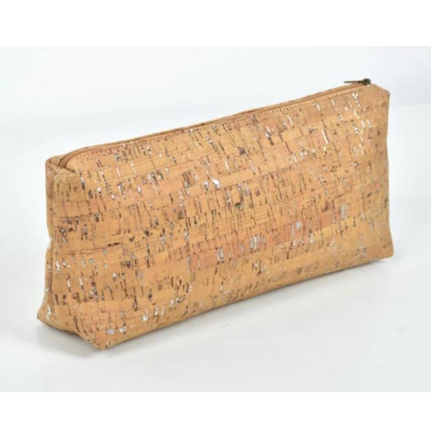 Clutch Slim Natural e Dourado por atacado de Cork by Rebec