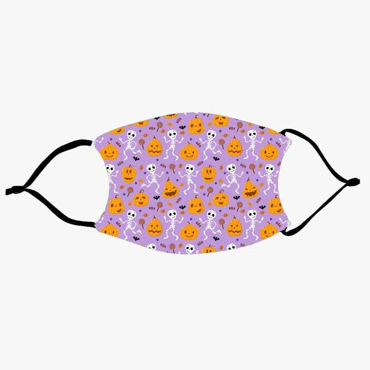 Gedruckte wiederverwendbare Gesichtsmaske für Kinder mit Halloween- für den Großhandel von Monogramonline Inc.